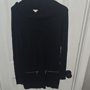 Michael Kors Black Cowl Neck Sweater in Classic Knit